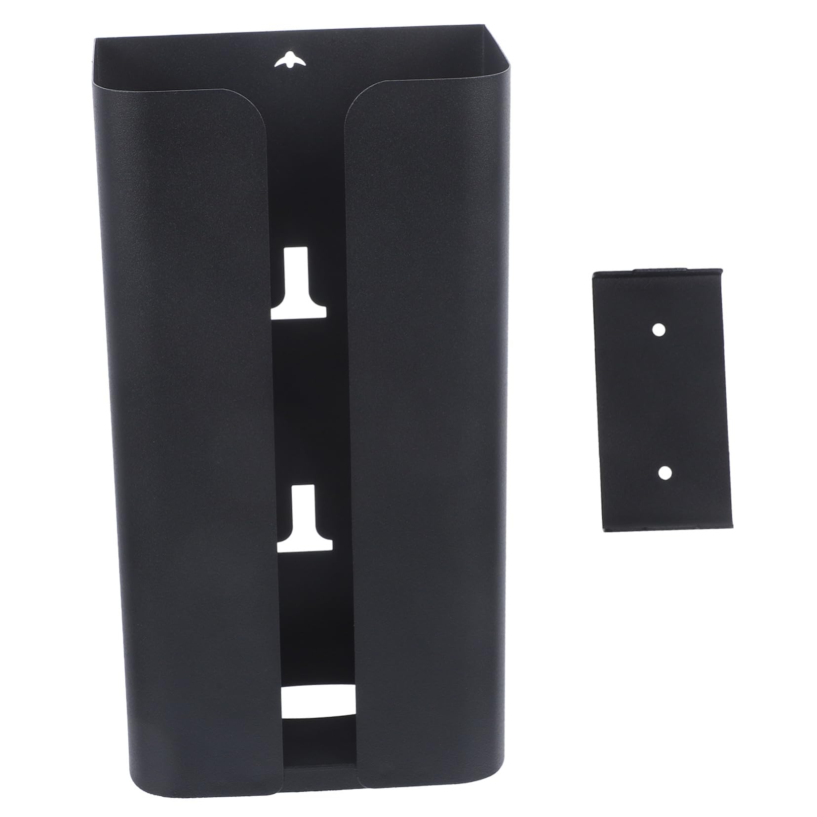 Soporte para papel de seda de acero al carbono negro organizador baño
