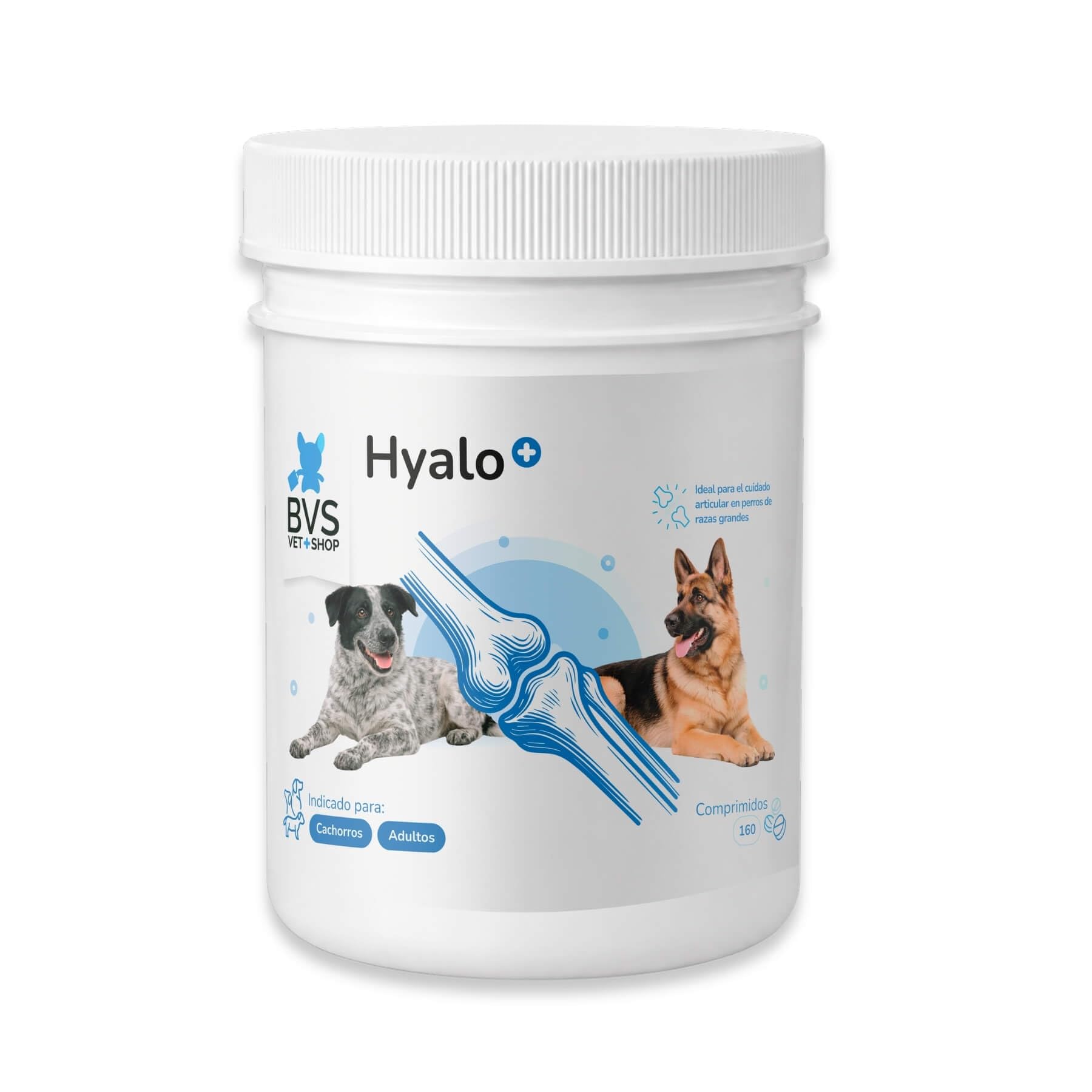 BVS Vet Shop | Hyalo Plus para Perros | Fortalece el Tejido cartilaginoso y Mejora la Movilidad de tu Mascota | 480 Comprimidos