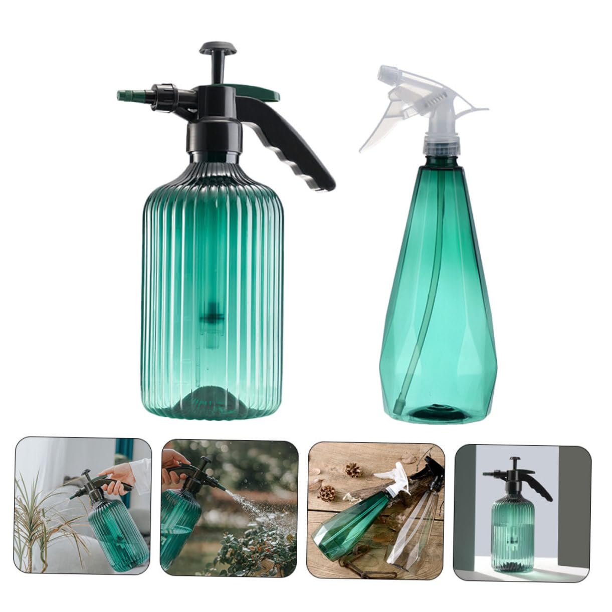 Milisten 4pièces Arrosoir à Pression avec Pulvérisateur Outil Pratique pour Arrosage De Plantes Intérieur Et Extérieur