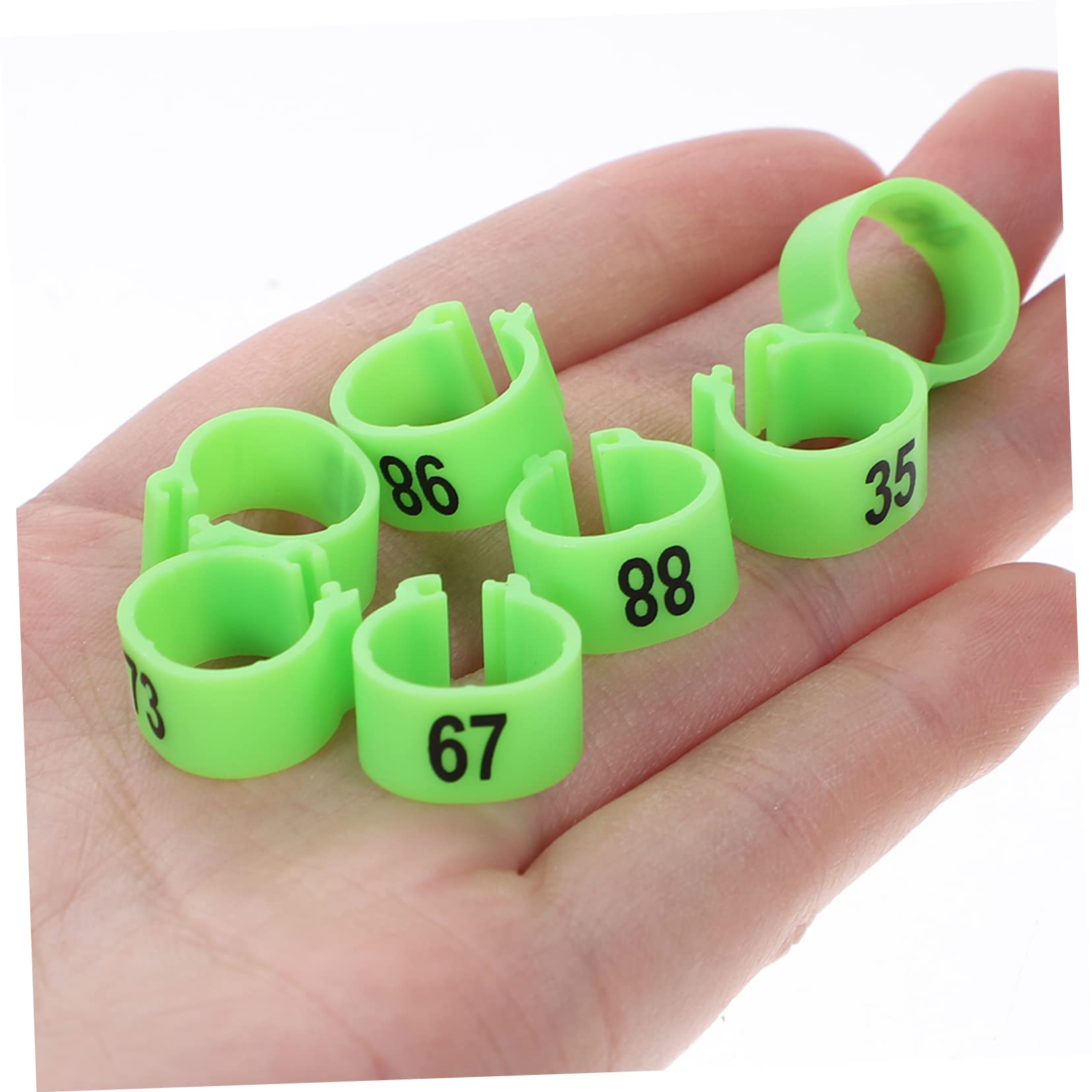 anelli for piedi di uccelli, anelli for uccelli, 200 pezzi cavigliera for piccione Anello digitale for bambini for animali domestici Etichette in plastica Fasce for gambe for pulcini Anelli for piedi