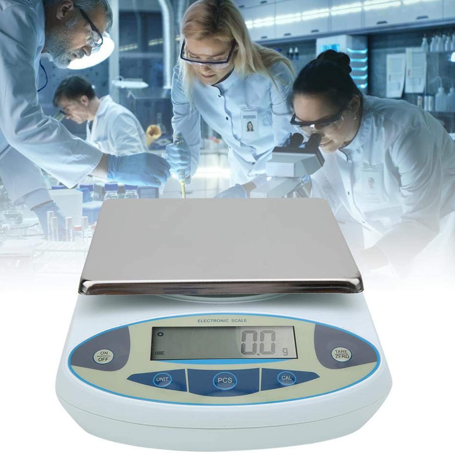 Báscula Digital para joyería, balanza analítica de Laboratorio, de Alta precisión, electrónica, científica, Industrial y de conteo, 20 kg/0,1 g (5 kg/0,1 g).