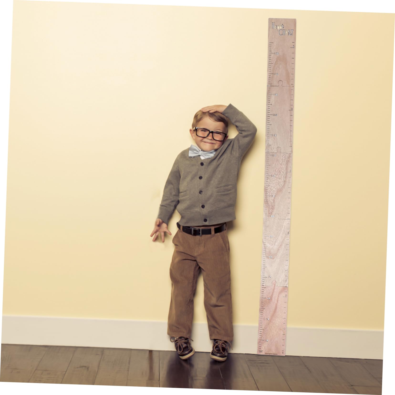 1juego Decoración De Pared Para Niño Niña Medidor De Crecimiento De Madera Para Habitación Infantil Adorno De Altura Creativo y Duradero