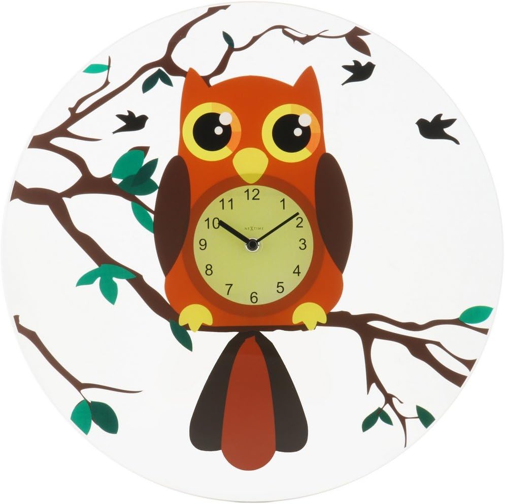 NexTime Oohoo Wall Clock, Multi/Coloured, 43 x 4.5 x 43 cm