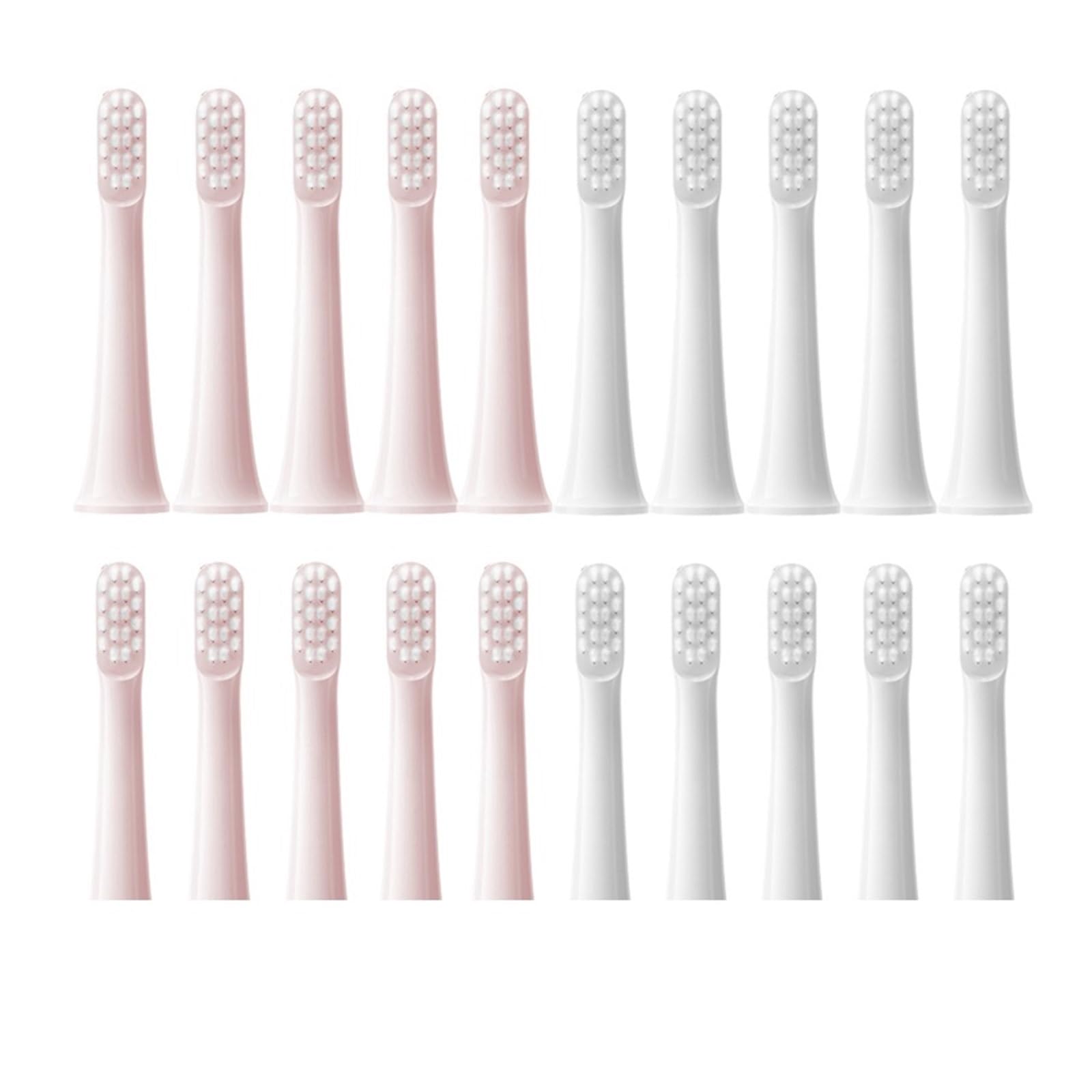10PCS Cabezales, Compatible Con XIAOMI, T100 | Cerdas suaves, cabezales de cepillo dental, envasado al vacío, plástico, adultos, 4ARLA03(Multi-colored)