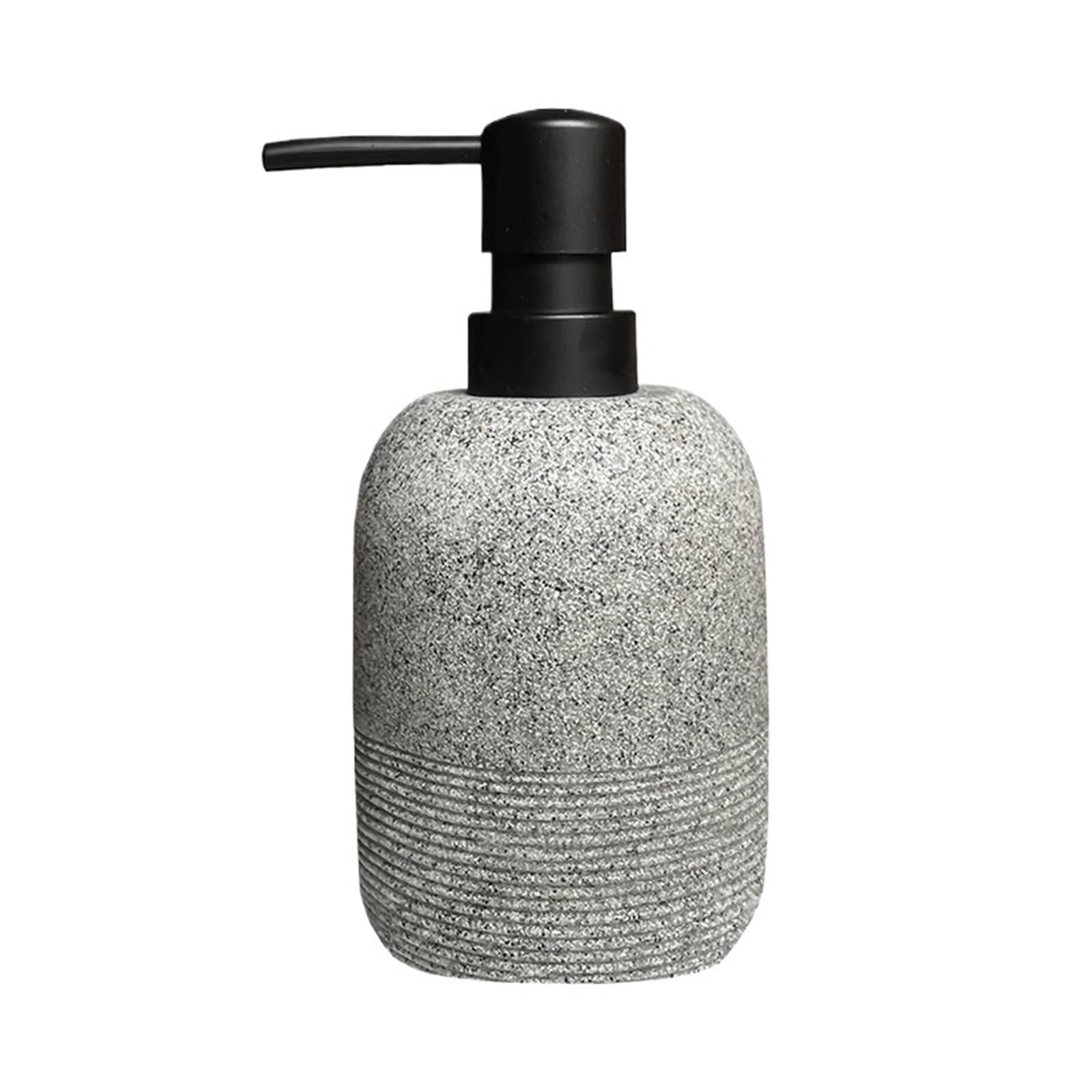 soap dispenser Luxury Resin Refillable Liquid Soap Dispenser Pump Bottle For Bathroom Vanity, Countertop, Sink(Gris)