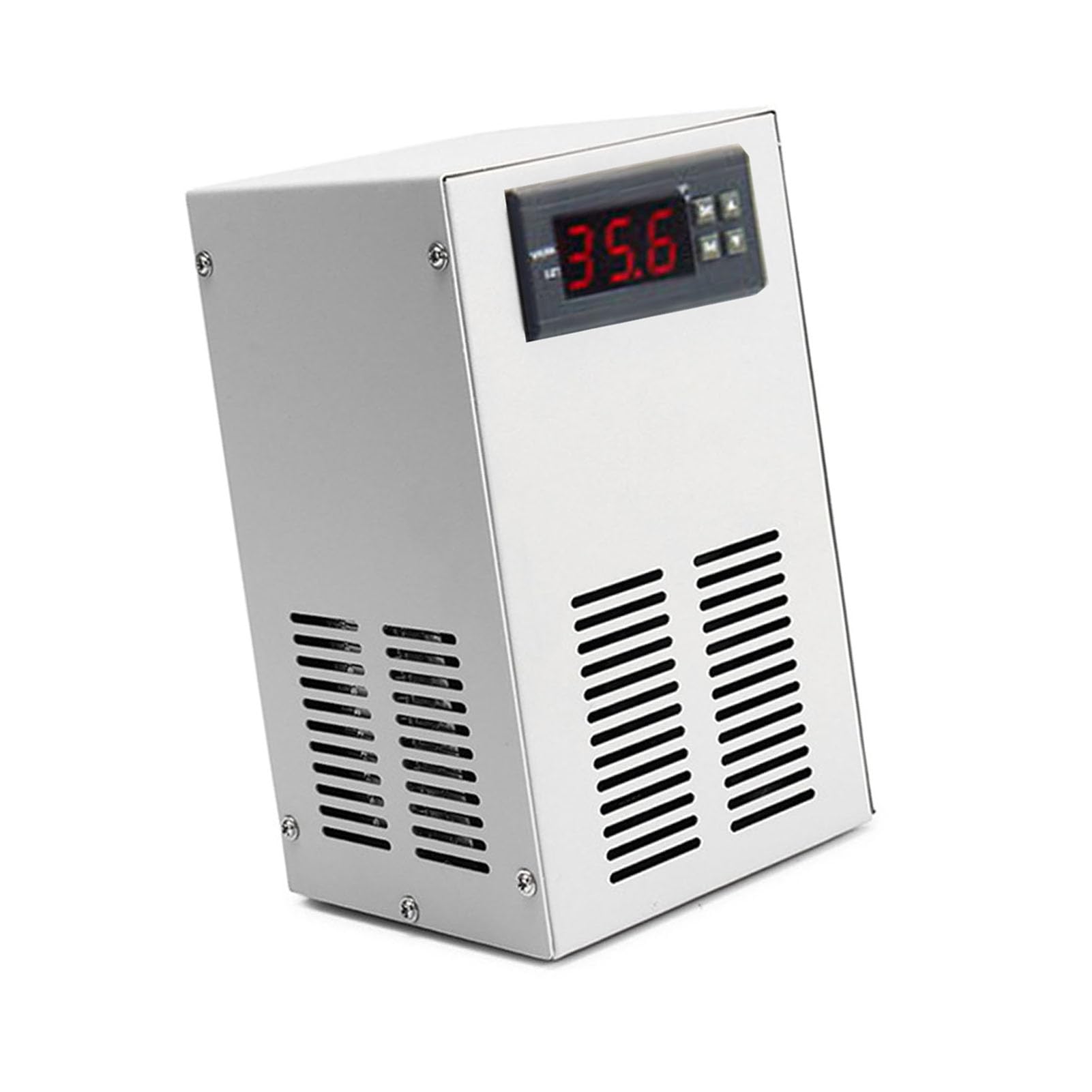Enfriador de Acuario, Enfriador de Pecera con Termostato, de Refrigeración Ultrasilencioso de Ahorro de Energía de 70-72W para Tanques de Peces de 20L (Enchufe de la UE 220V)