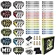 MageRabbit Dart-Zubehör-Set, 36 Dart-Flights, 45 Schäfte, Schärfer, Entferner, 50 Metallringe, 16 Flugschützer, insgesamt 11 Arten von Dart-Zubehör (Aluminium)