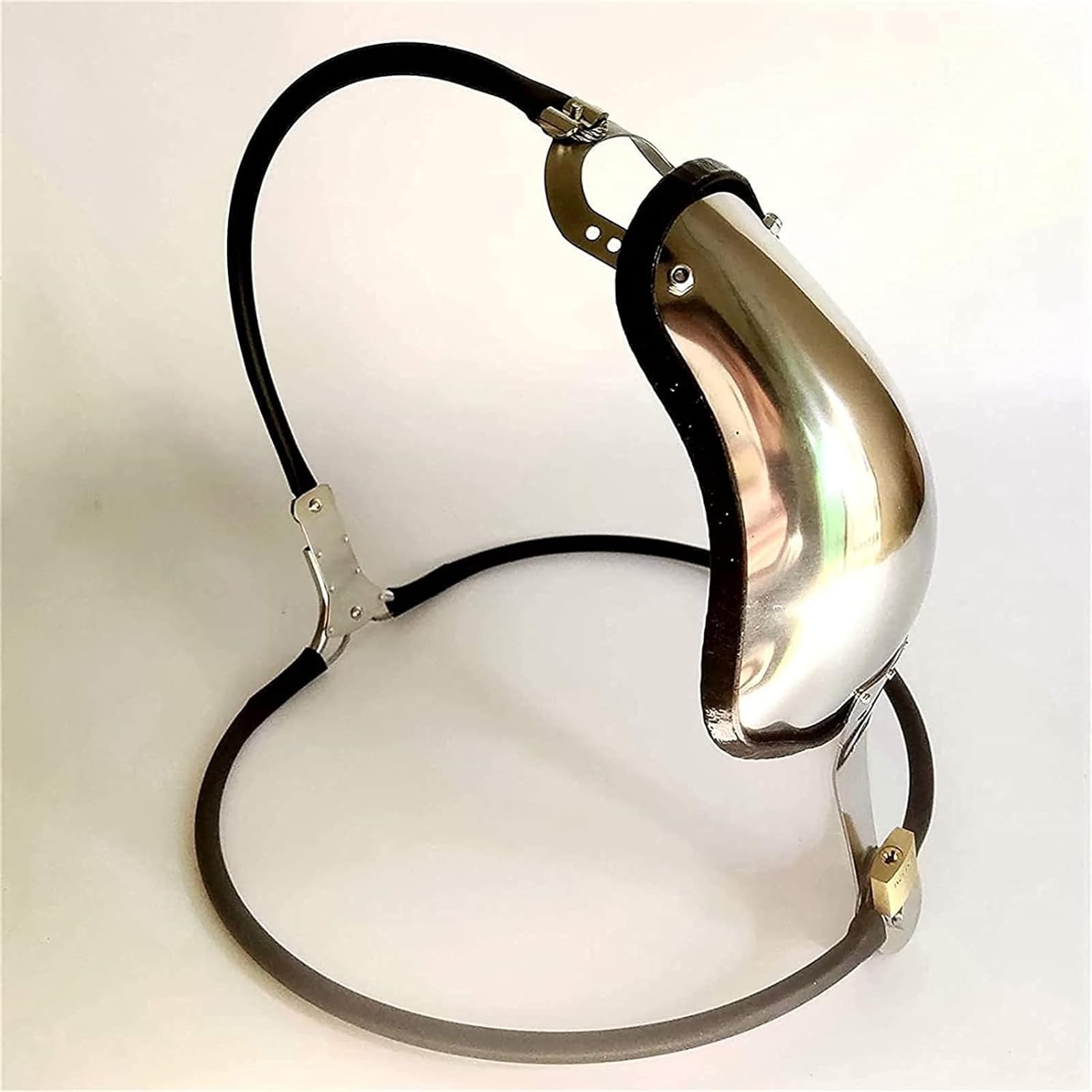 Cintura di castità in acciaio inossidabile con gabbia for il pene e plug anale rimovibile, set di biancheria intima bondage, giocattoli sessuali for uomini e donne(Waist 70~76cm)
