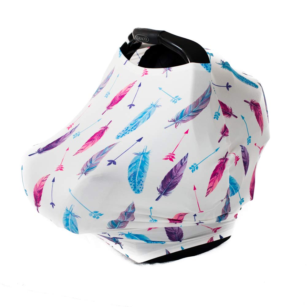 Premium Baby Car Seat Cover, Nursing Covers, Carseat Canopy, Breastfeeding Covers, High Chair