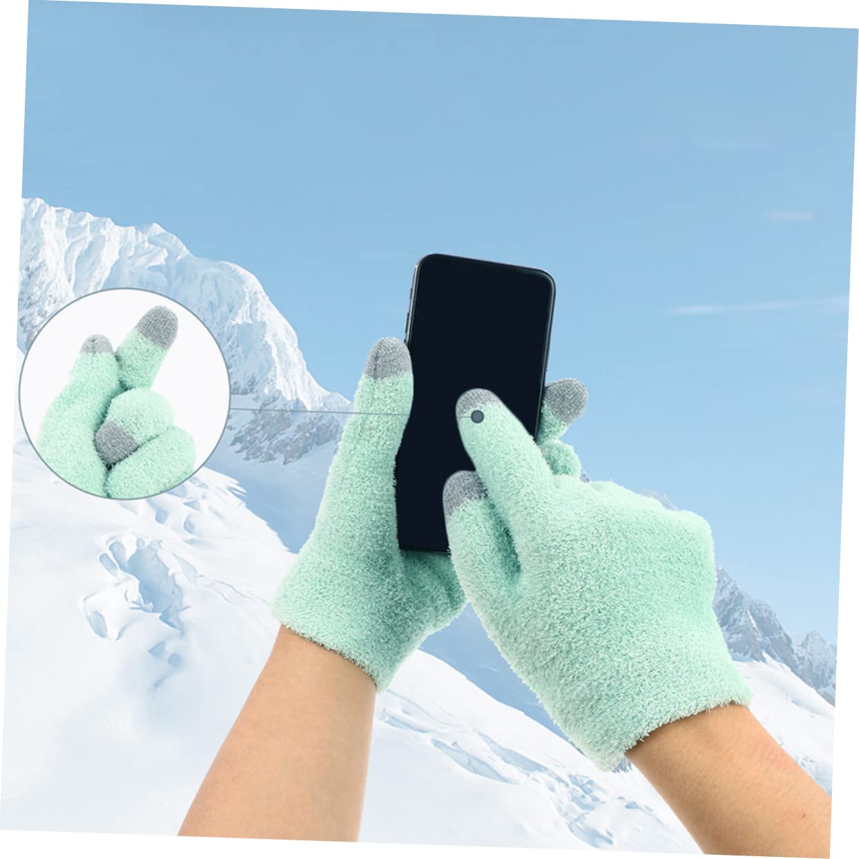Beatifufu Essential Oil Mittens for Hands Care Spa Quality Moisturizing Gloves Touchscreen Friendly