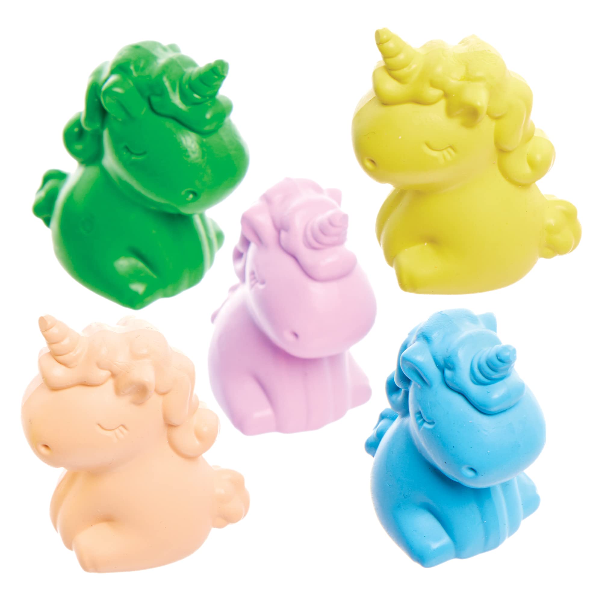 Baker Ross FX808 Unicorn Crayons - Pack of 8, Party Bag Fillers for Kids