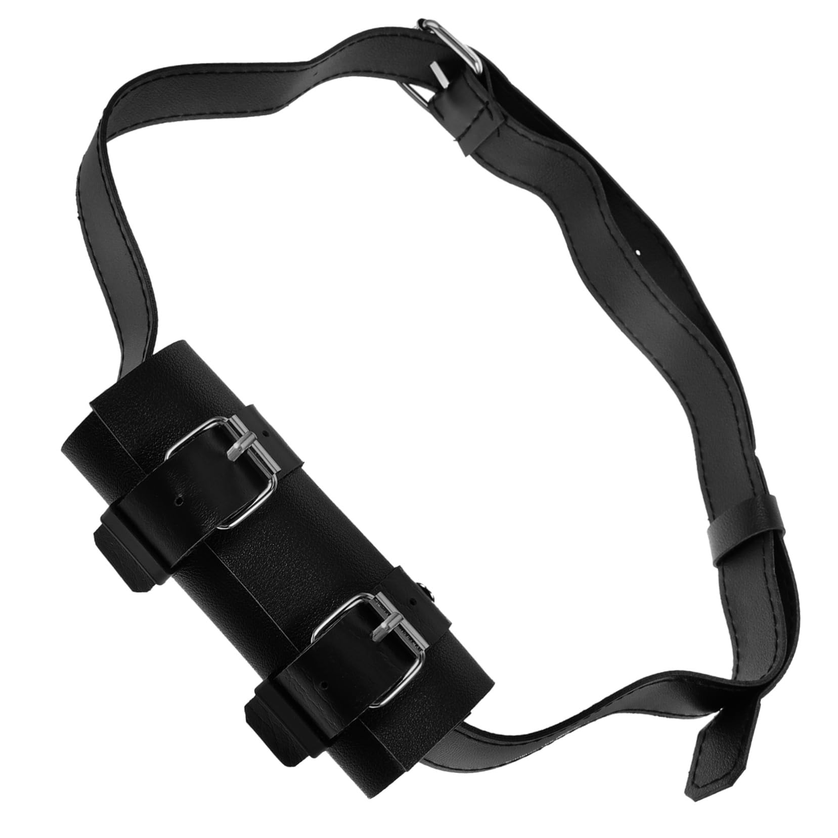 DECHOUS Pu Leather Sword Belt Holder Sword Frog Back for Multi-sword Storage Adjustable