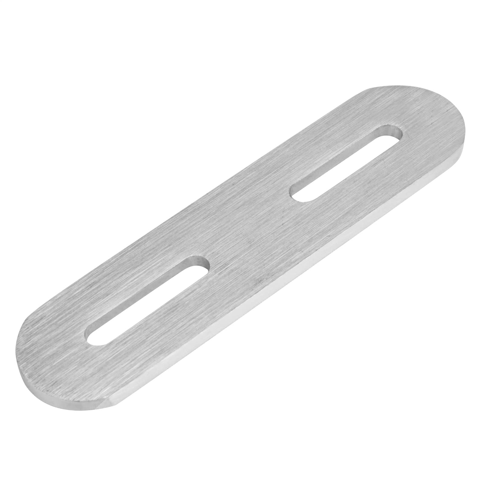 16 placas planas de reparación de 3-3/4 x 15/16 pulgadas, soportes rectos con ranuras, placas de reparación de acero inoxidable, conector de soporte de fijación de correa para estante, madera