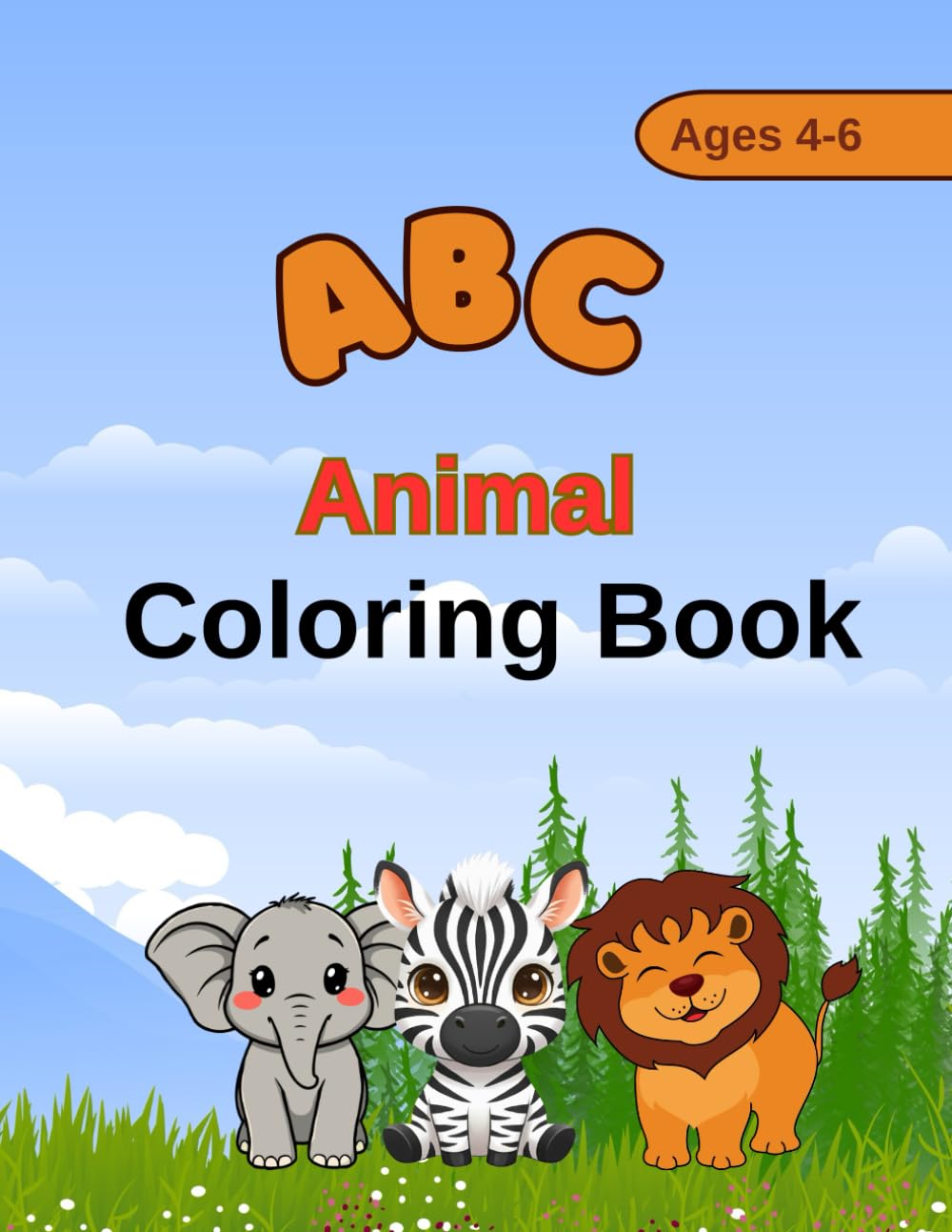 ABC Animal Coloring Book for Kids Ages 4–6