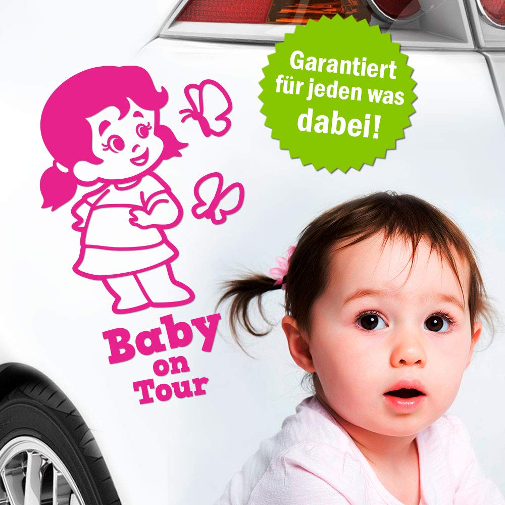 Kiwistar Adesivo Per Auto – La Familia 20x6 Cm – Rosa – Per Tuning E Personalizzazione Veicoli