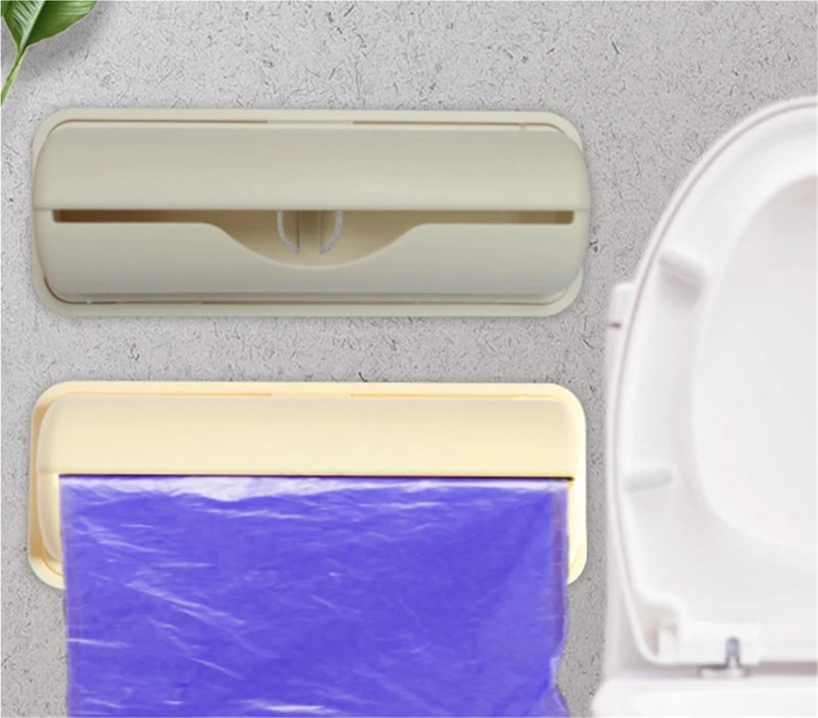 5 uds. Cajas de Bolsas Basura, plástico for Cocina, Organizador contenedores, Cajas Almacenamiento dispensadoras artículos Diversos for el hogar y baño para Cocina y Baño(Yellow)