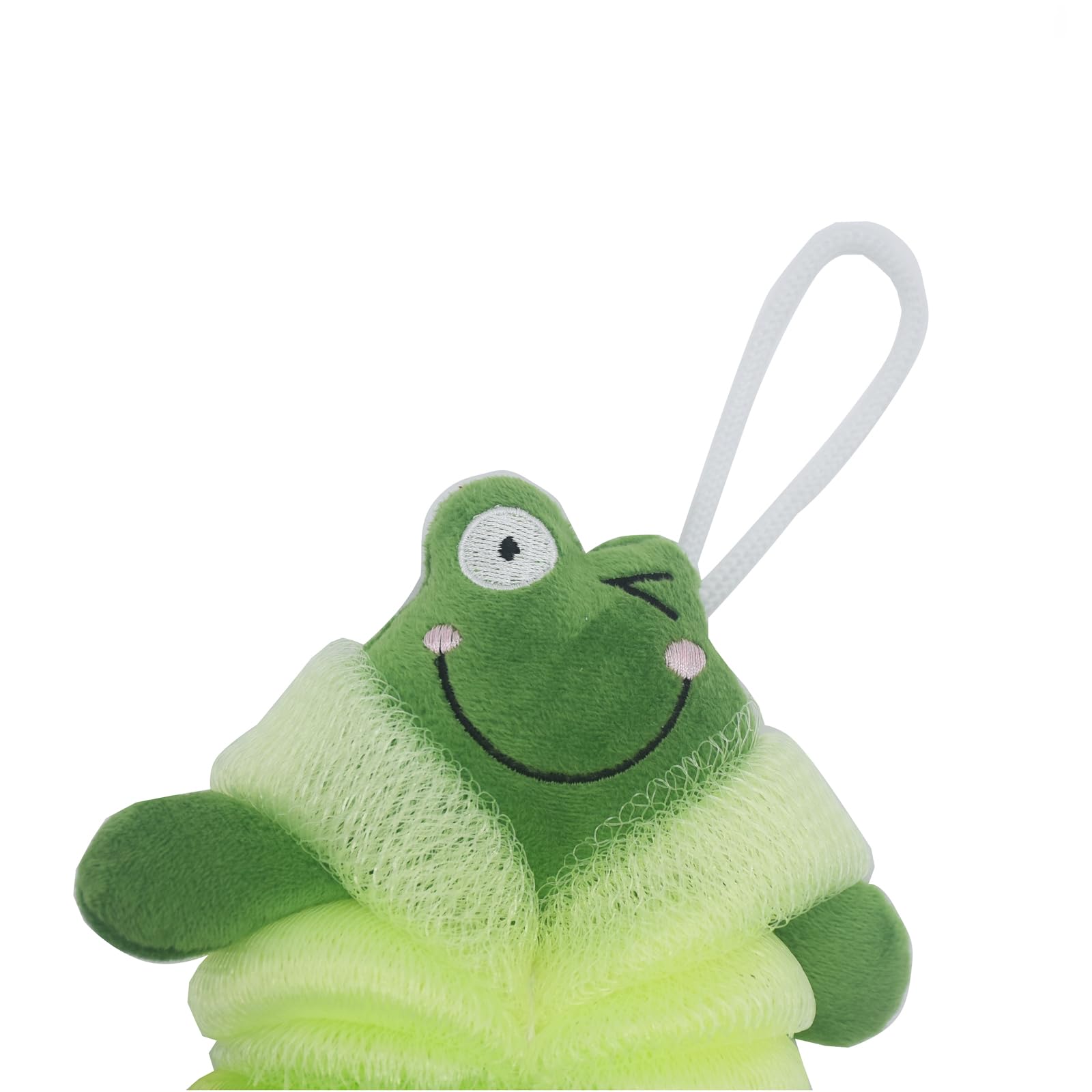 Cute Animal Bath Loofahs Sponge Pouf Mesh Body Scrubber Shower Exfoliating for Women Kids Girls Boys