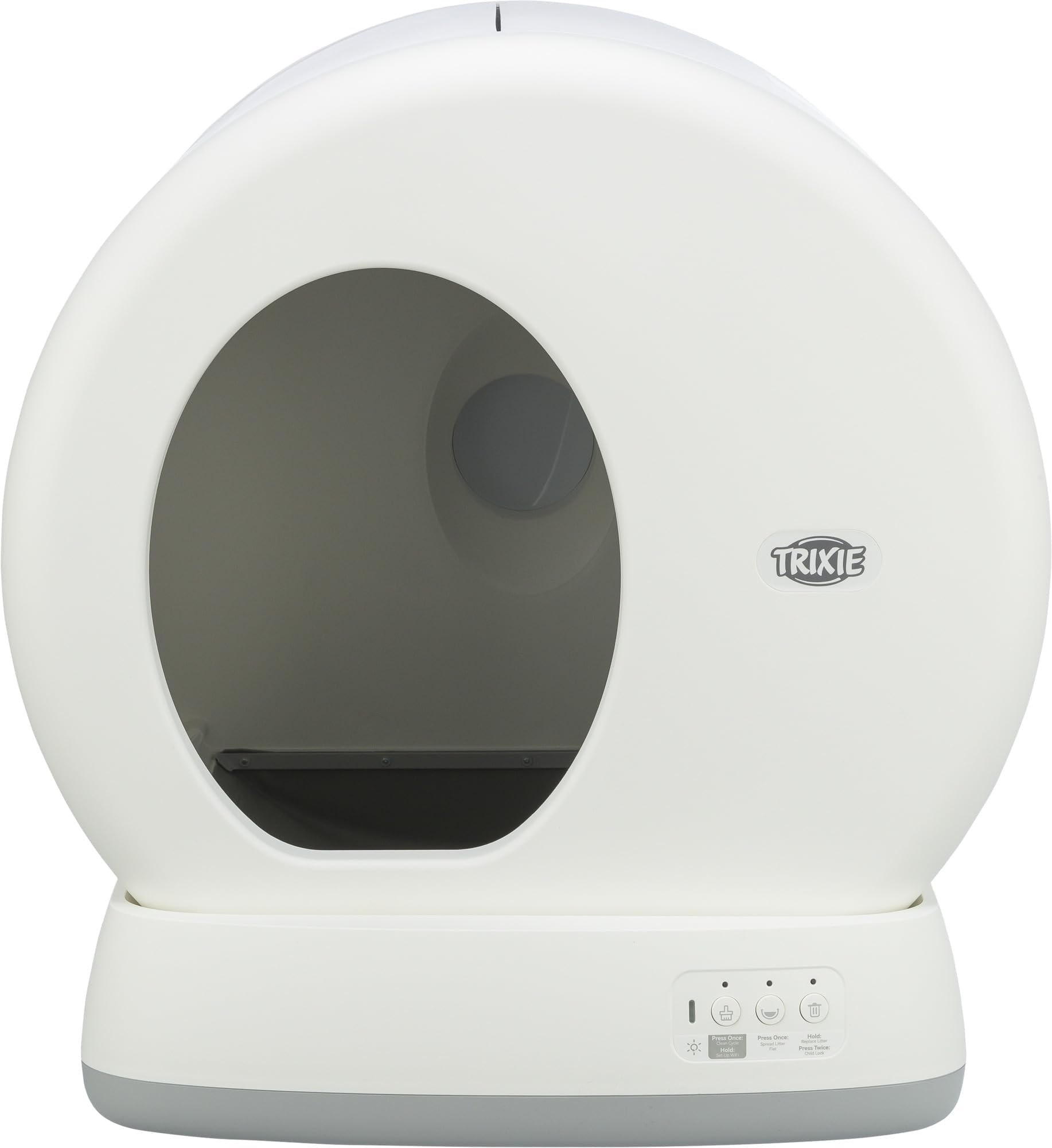 Bac à Litière Autonettoyant TRIXIE pour Chats - Nettoyage Automatique, Blanc