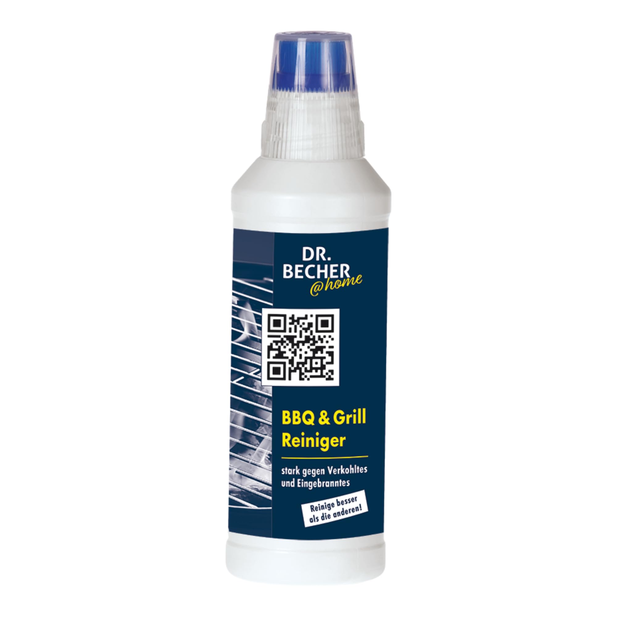 DR.BECHER @home Vorteilspack BBQ & Grill Reiniger Gel - Entfernt eingebrannte Verkrustungen zuverlässig und selbsttätig - Ideal für Edelstahlbleche, Grillroste und feuerfestes Glas 8x 500ml