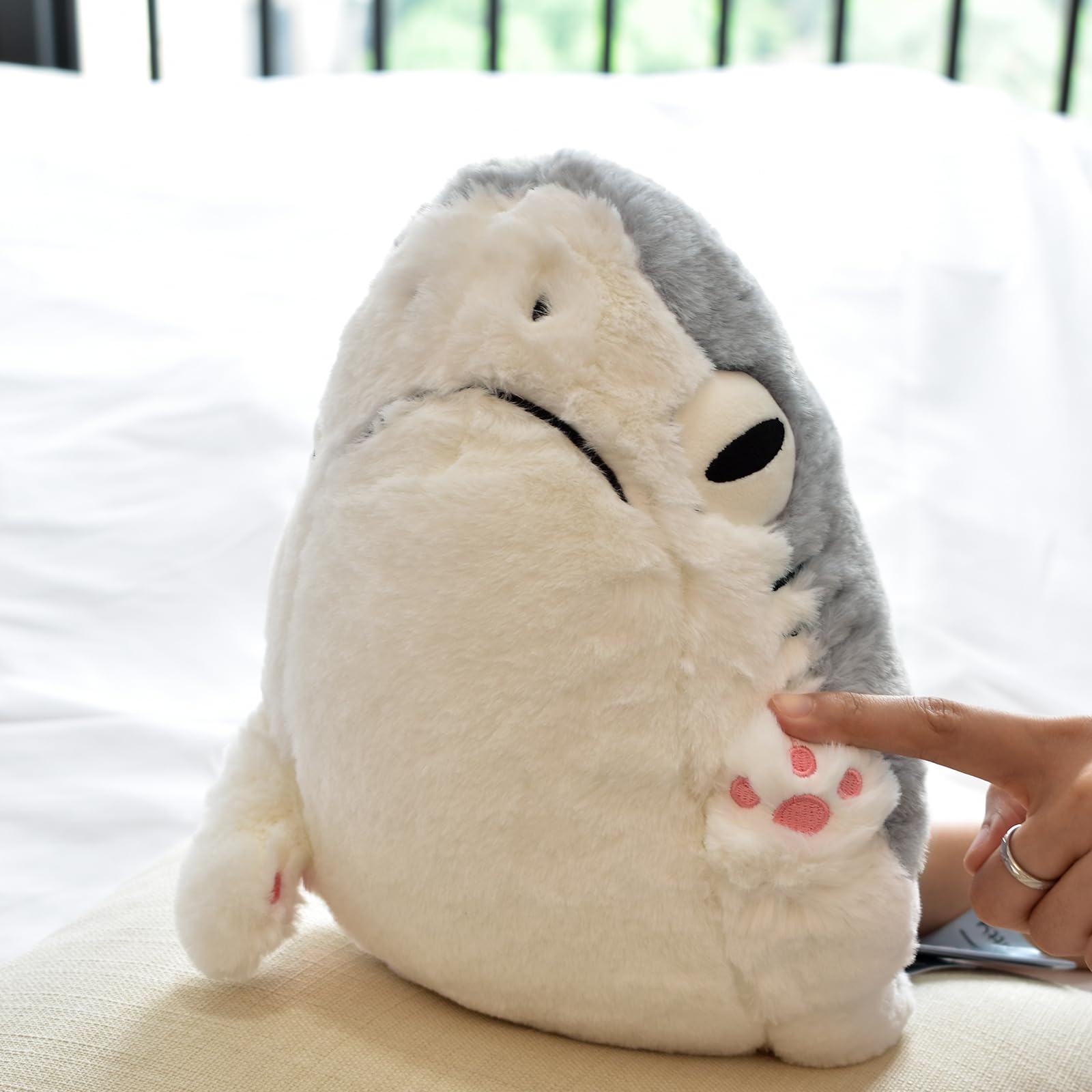 Amazon.co.jp: Sharkitty ぬいぐるみ サメと猫 ぬいぐるみ (グレー