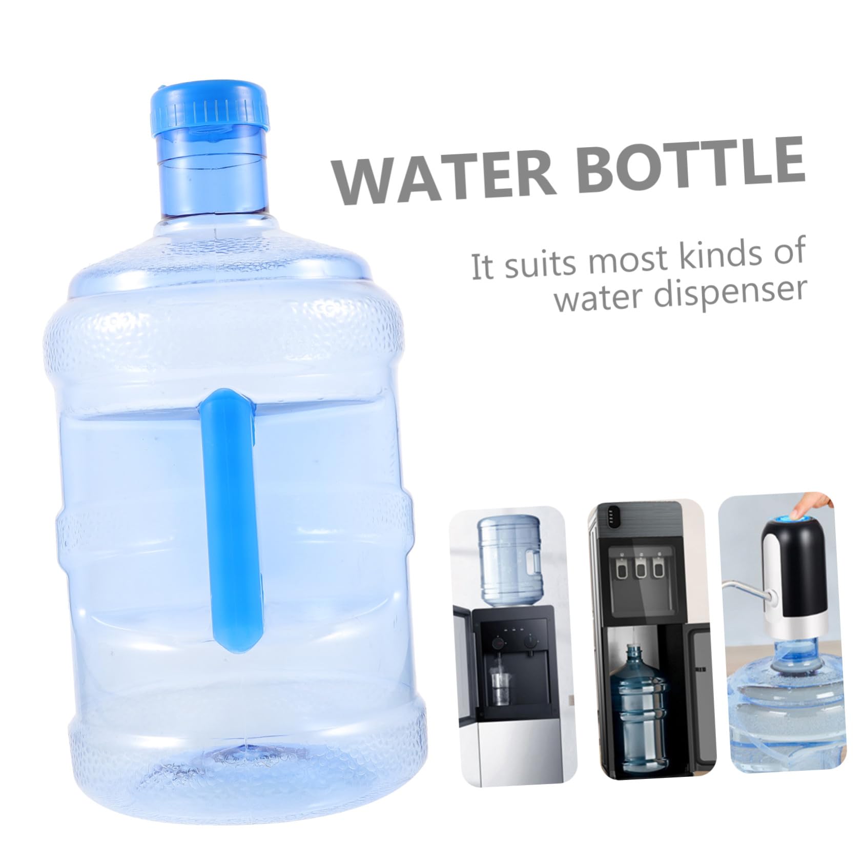 Wasserflasche Blau 5 Liter mit Griff PC und Schraubverschluss