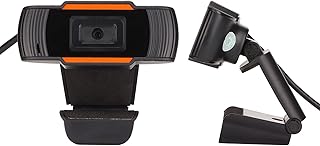 Elprico 1080P USB Webcam, High Resolution 30fps Rotatable Web Cam with Microphone for Live Broadcast Online Class Meeting, Support Plug and Play (Black 1920 * 1080 pixels ultra-high-definition)