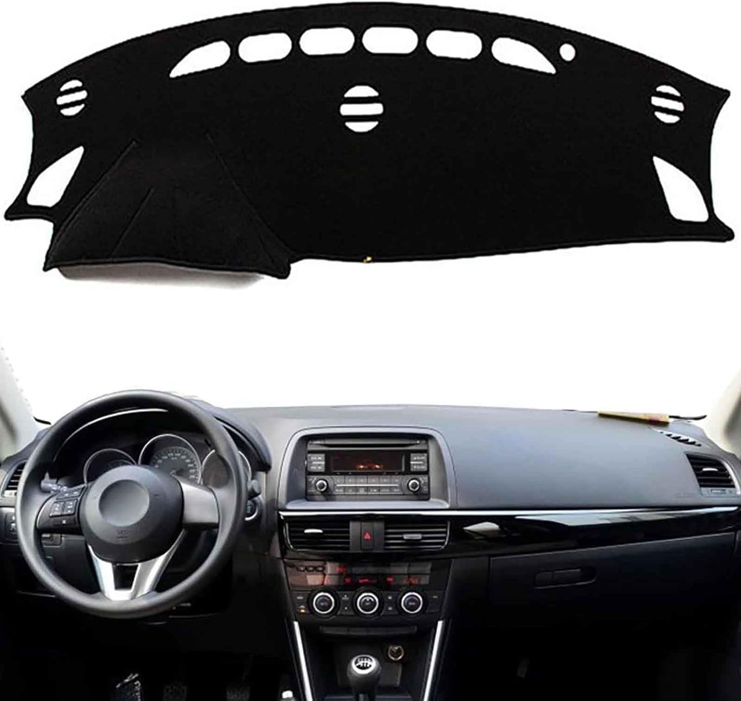 DdaiXQ Car Dashboard Mat For Mazda CX-5 KE 2012 22013 2014 2015 2016, Anti Slip Anti Glare Dustproof Dashboard Cover Pad Protector Dash Cover Sunshade Dashmat