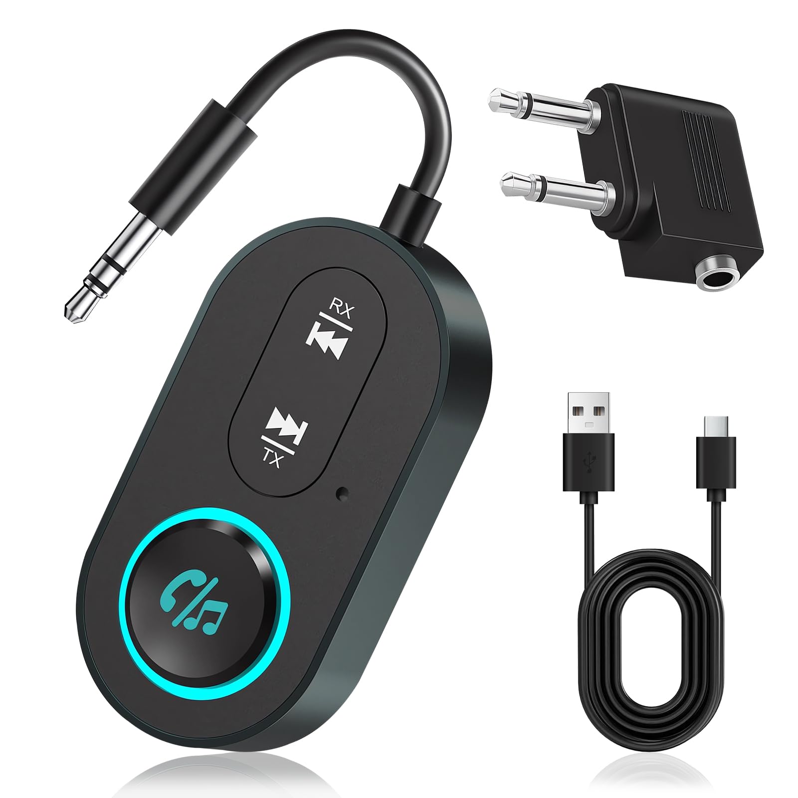 2025 New Airfly Bluetooth Transmitter Receiver Bluetooth Aux Adapter 3.5mm AUX Jack Wireless Audio Transmitterfor TV Home Stereo Car-image-19