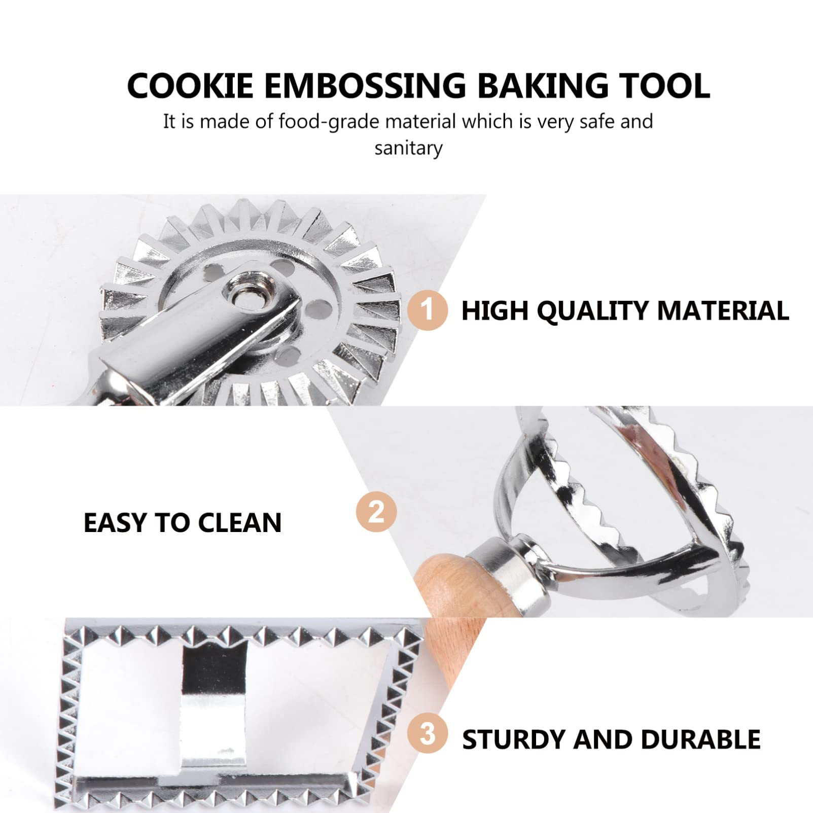 PRETYZOOM 6stücke Teiliges Ausstechformen Für Kekse Mit Holzgriff Lace Biscuit Cutter Geeignet Für Kreative Backprojekte Und Kindergeburtstage Für Kuchen Und Plätzchen