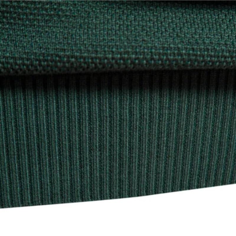 Men's Sweater Slim Fit Round Neck Striped Men Knitted Casual Sweaters Gray4