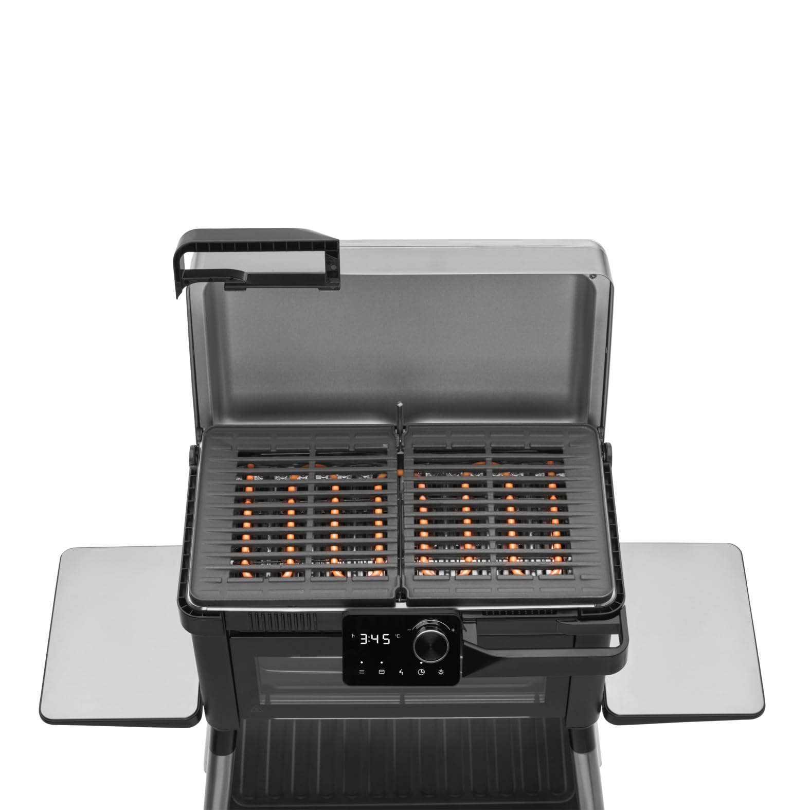 WMF Barbecue électrique Profi Plus Urban Master pour cuisine d'extérieur – Barbecue sur pied jusqu'à 340 °C, barbecue 2-en-1 sans gaz pour balcon avec four jusqu'à 200 °C