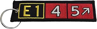 Embraer 145 Airport Taxiway Sign Embroidered Keychain