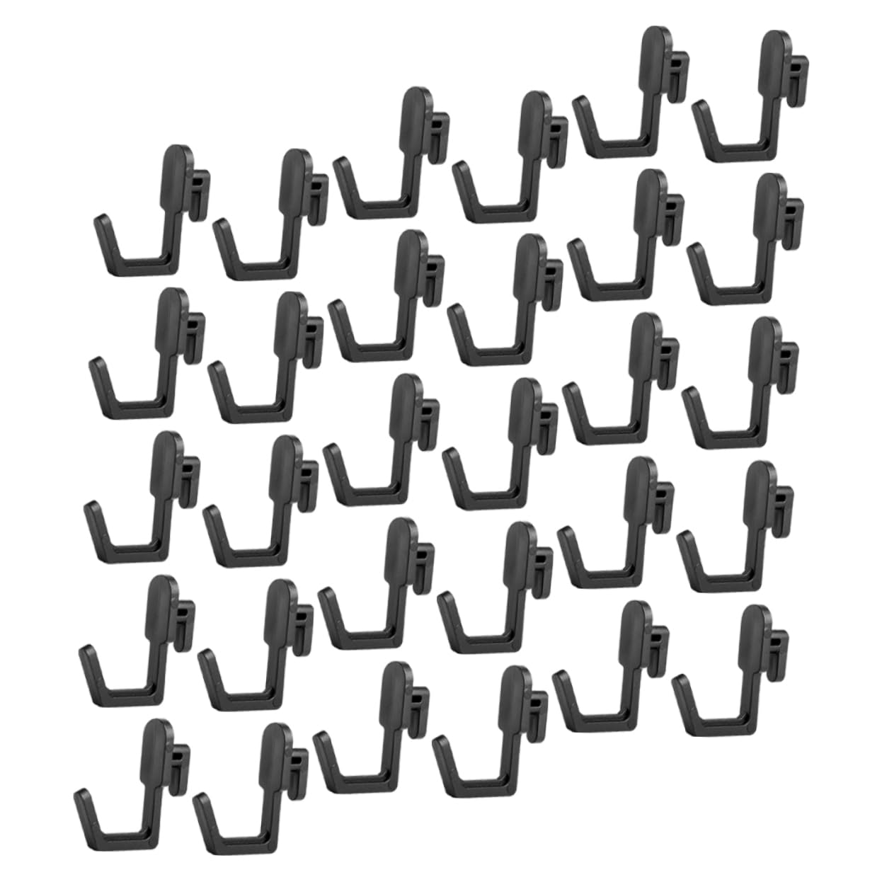 Alipis Pegboard Hook Set 30pcs j Shaped Hooks Sturdy Fixation Easy to Install for Craft Room Tool Storage