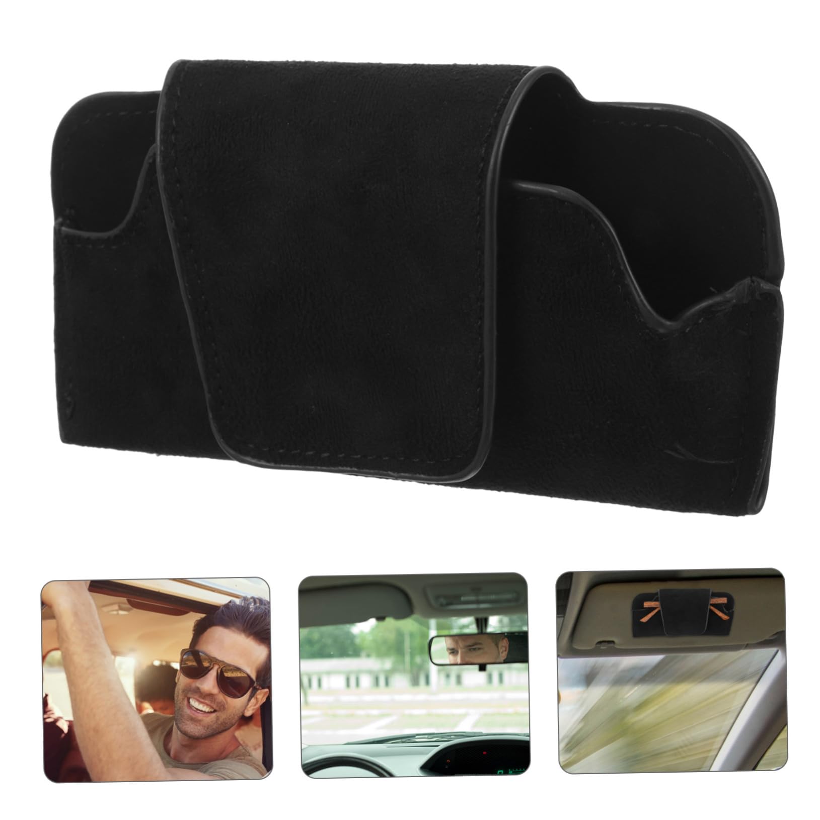 ULTECHNOVO 5pezzi Supporto Magnetico Per Occhiali Da Sole Da Auto Clip Per Visiera Organizer Elegante e Pratico Per Occhiali Per Mantenere Ordine e Portata Di Mano Auto