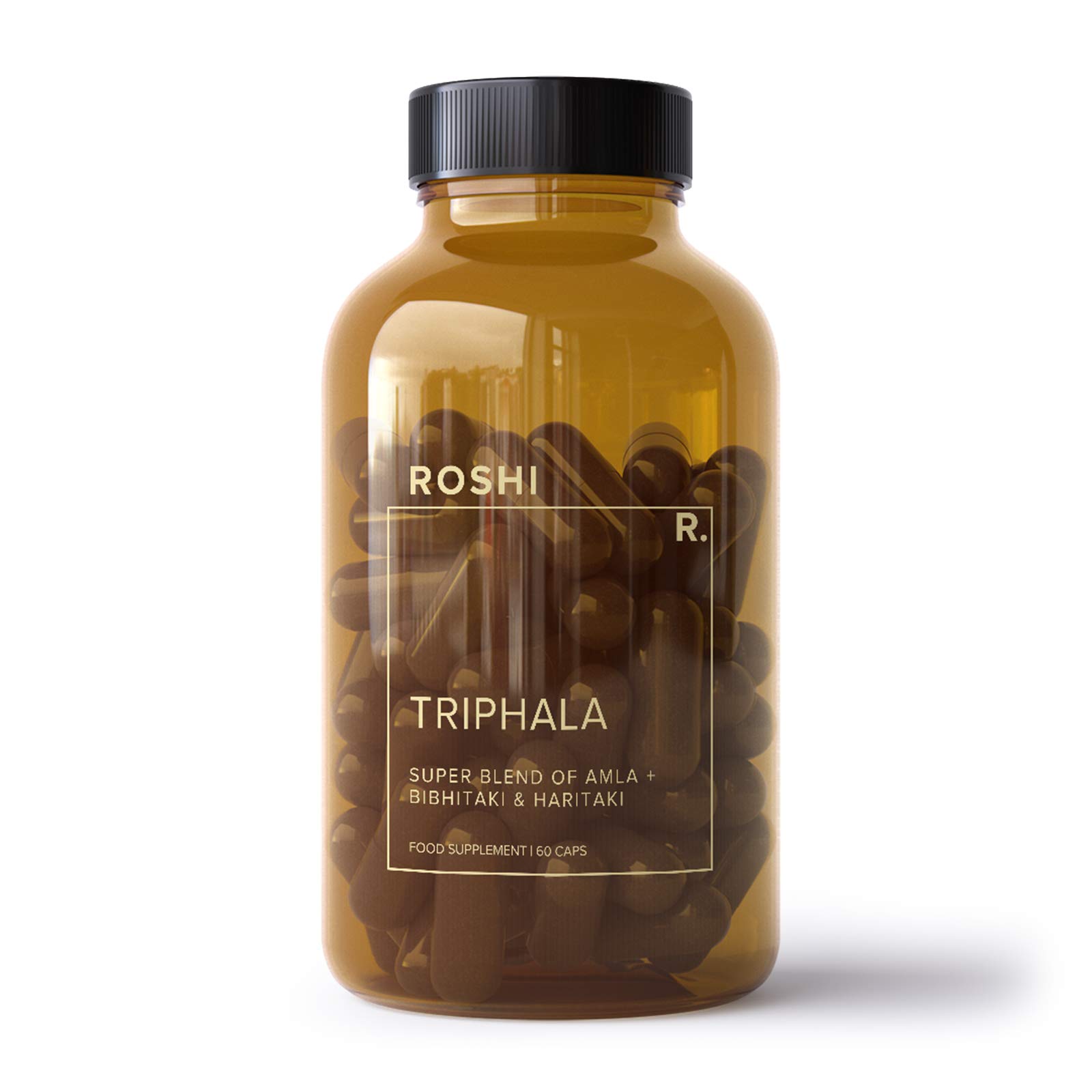 Roshi™ Triphala | Super Blend of Amla, Bibhitaki & Haritaki | for Digestive Health | 60 Capsules