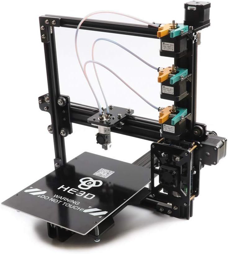 HE3D New upgrade EI3 tricolor DIY 3D printer kits, 3 in 1 out extruder,large printing size 200 * 280 * 200mm