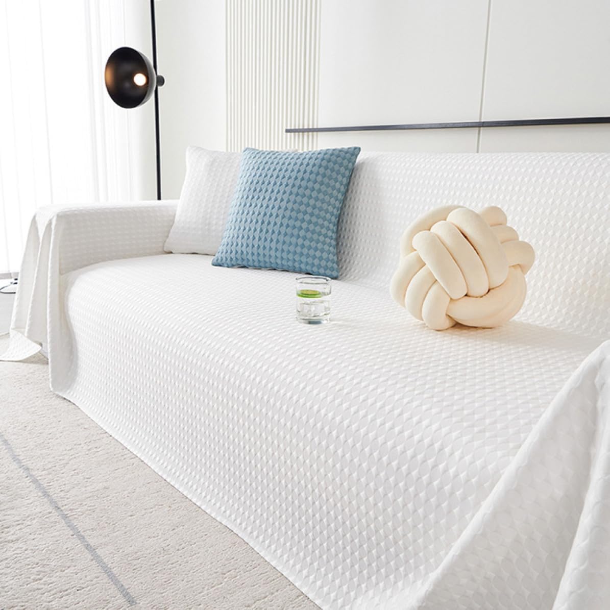 【新品未使用】ロンハーマンRHC ソファカバー　ラグ ロンハーマン RHC ソファカバー ラグ マット ブランケット Ron Herman