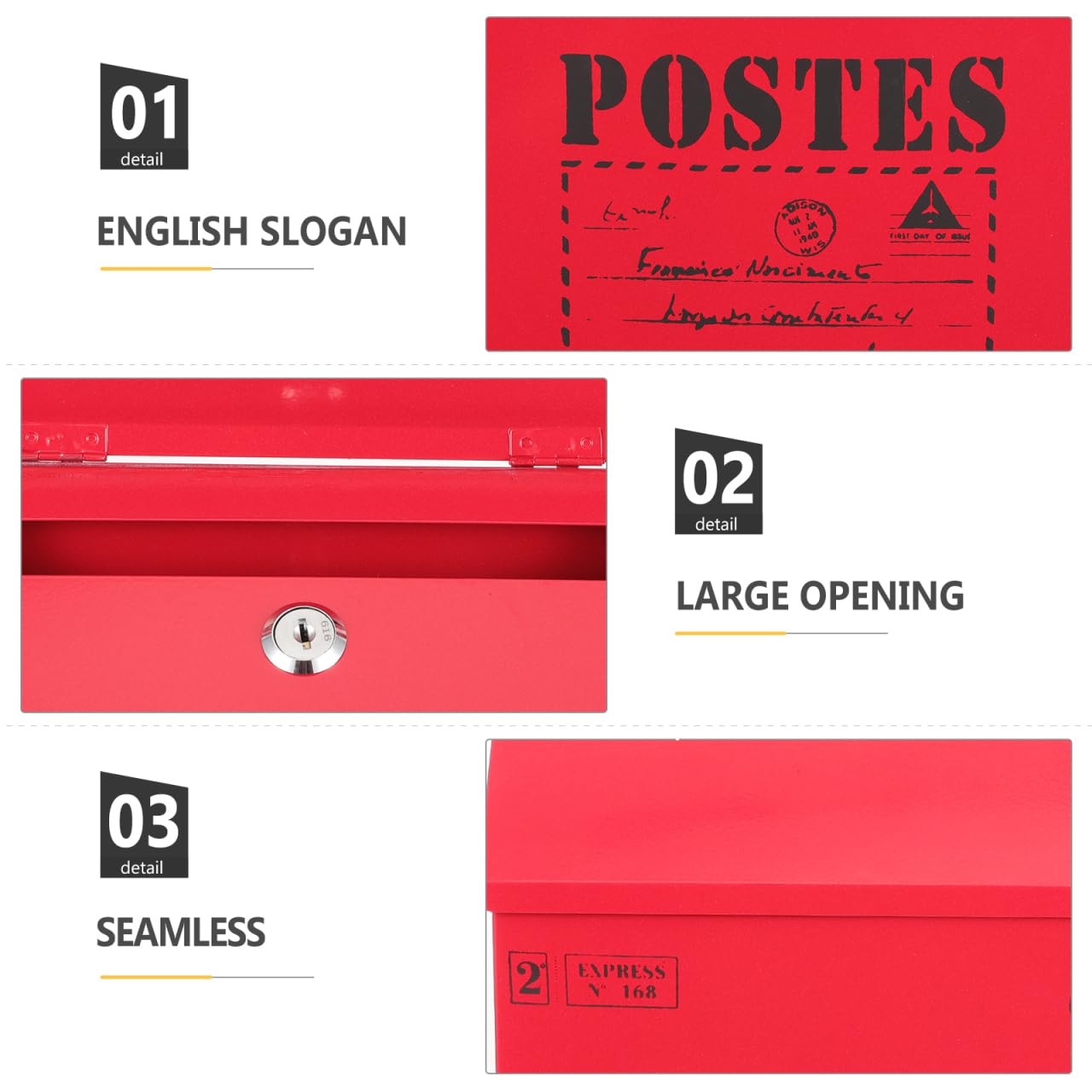 Cassetta Postale Da Esterno Vintage - Sicura E Resistente Alle Intemperie Per Casa O Ufficio - Foto 4