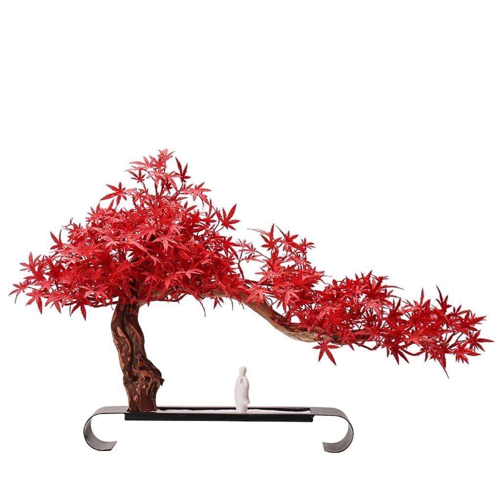 Bonsaï pin artificiel en pot de 30cm pour décoration de bureau et salon zen