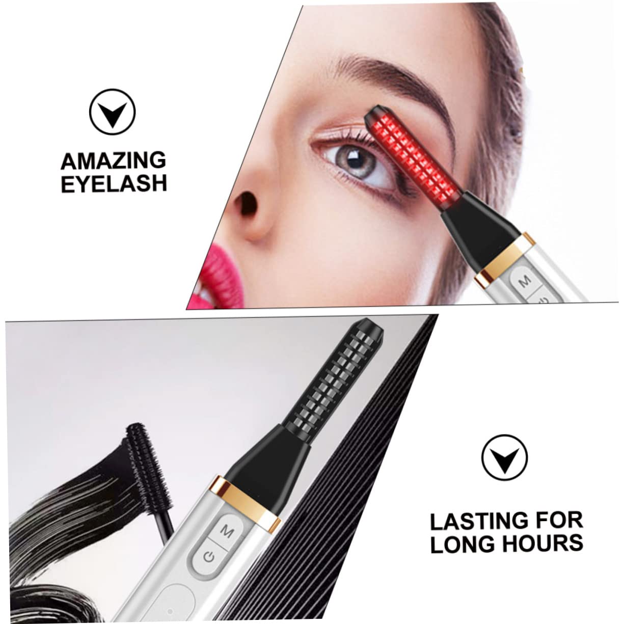 Beavorty 3stücke Usb Wiederaufladbarer Elektrischer Wimpernformer Mit Heizfunktion Tragbarer Wimpernwickler Für Geformte Wimpern Für Unterwegs Für