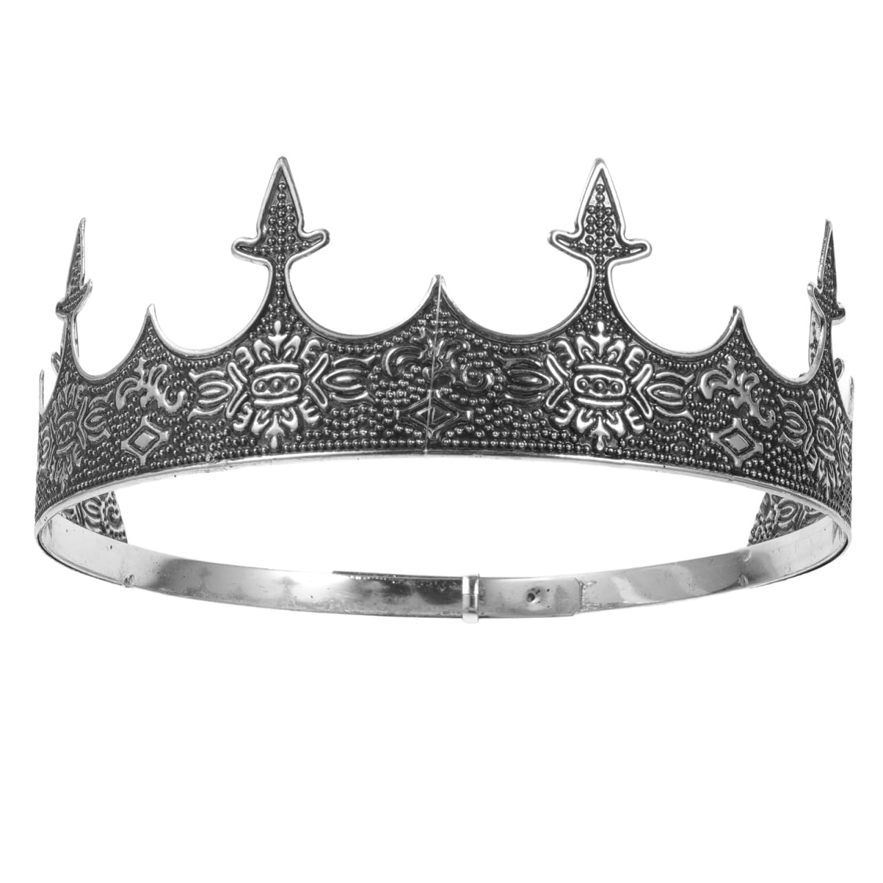 ABOOFAN Vintage King Crown for Men Adjustable Tiara Headband for Wedding Prom Party Cosplay Halloween Costume Accessory