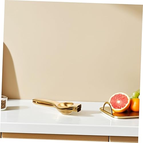 Miniatura 6 de TEHAUX Exprimidor manual de limón de acero inoxidable ergonómico Exprimidor de cítricos de mano para extracción eficiente de jugo, prensa duradera y