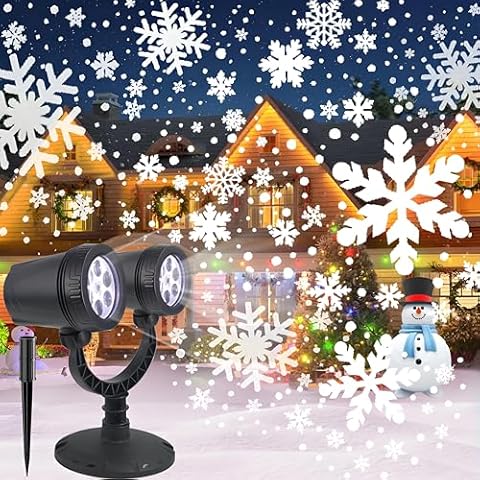 FABILERI Christmas Snowflake Projector Light Cover