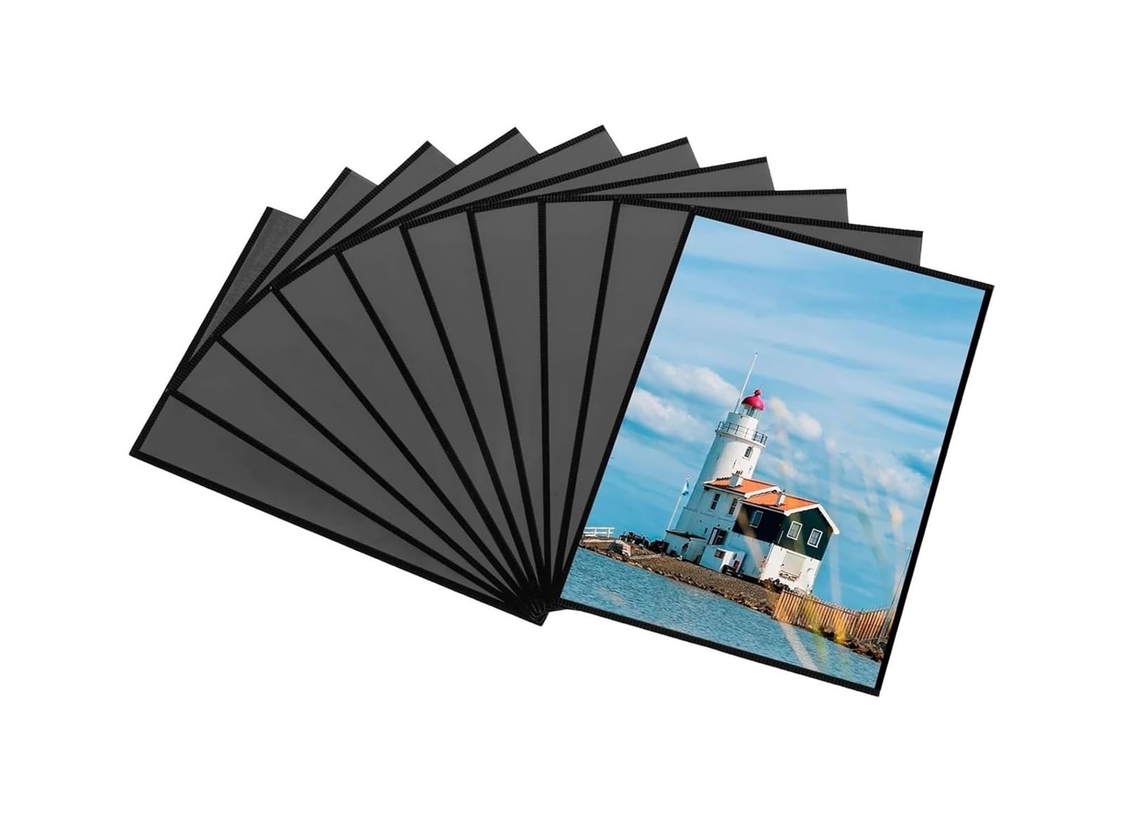 magnetic photo frames for fridge, Magnetic Picture Frames Black 20 Pcs(4x6 inch 10pcs)