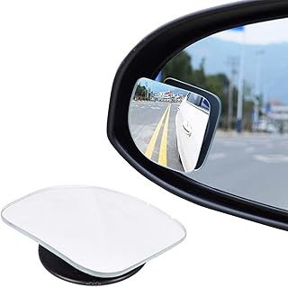 Car Blind Spot Mirrors, 2 Pack Frameless Sector Blind Spot Mirrors for Side View Mirrors, Hd Convex Glass Angle Adjustable, Suitable for Suv, Truck, Vehicle, Van Safety, Car Exterior.