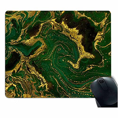 AOYEGO Marmor-Textur, Computer-Mauspad, flüssige Tinte, flüssige Kunst, kreative Acrylwelle, 20 x 24 cm, waschbar, rutschfest, Gummi, bequem, faltbare Matte für Zuhause, Büro, Gaming Cover