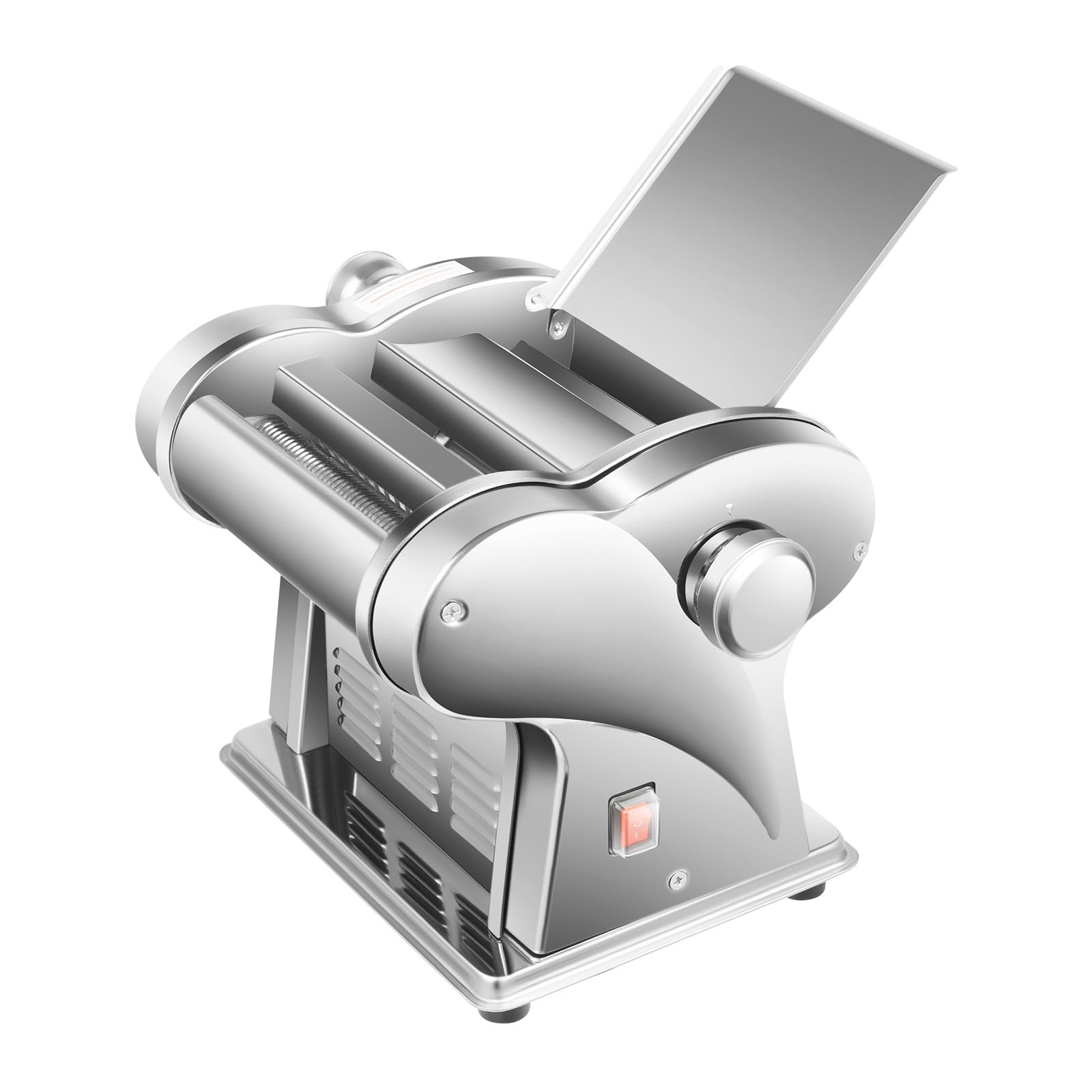 Electric Pasta Machine, Pasta Making Machine, 2-In-1 Heavy Duty Dough Roller Pressing Machine, 135w Powerful Motor Makes, 410 Stainless Steel, Used To Make Spaghetti, Lasagna, Spaghetti And Dumplings