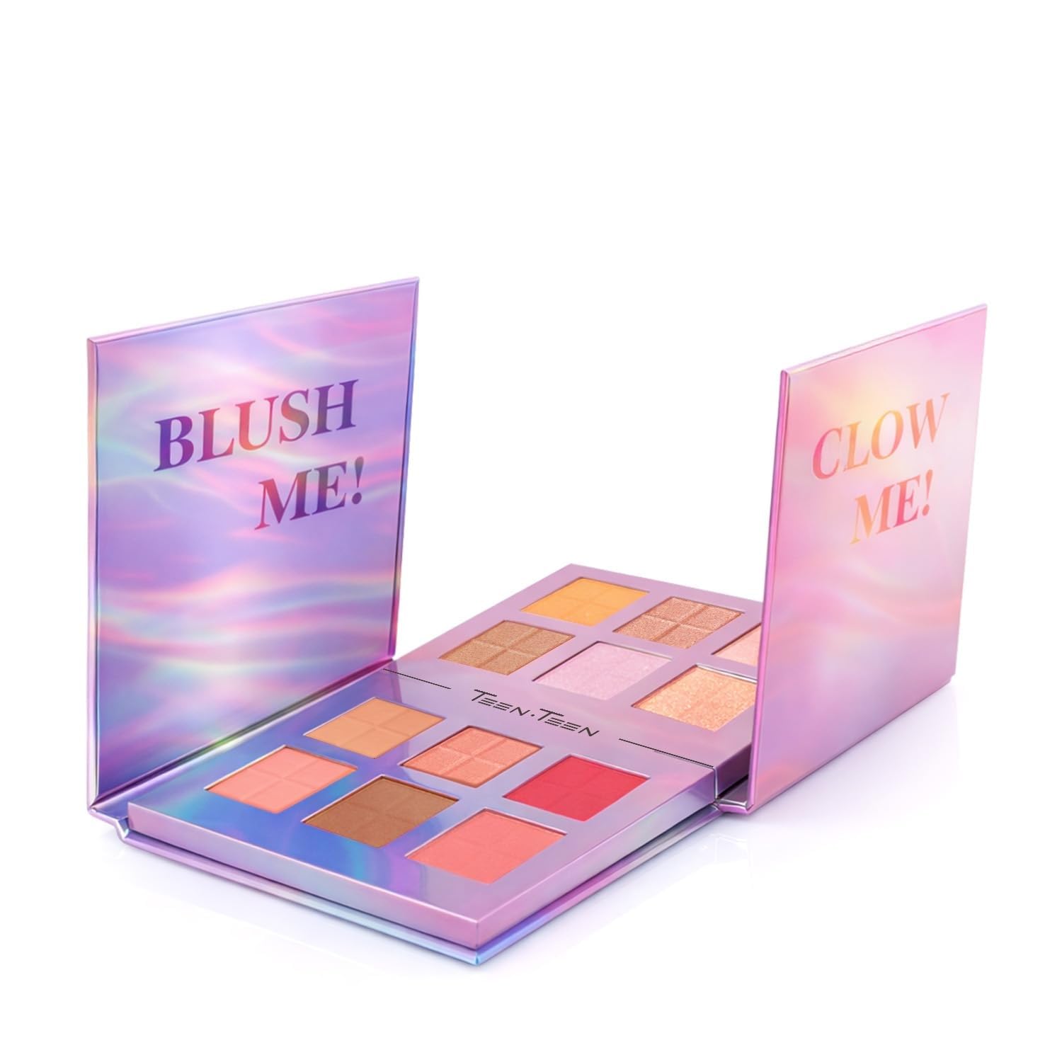 TEEN TEEN Makeup Kit - Glow Me & Blush Me | 6 Colour Highlight Palette & 6 Color Bliuh Palette | Soft & Smooth Formula, High Pigment Blusher | Multicolor-01, 12gm-image-48