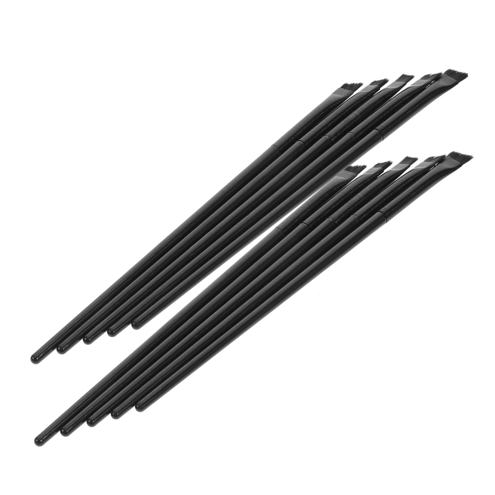 Mipcase 2sets Cosmetic Brush Set Angled Eyeliner Eyeshadow Brush Makeup Tools for Women 12pcs*2