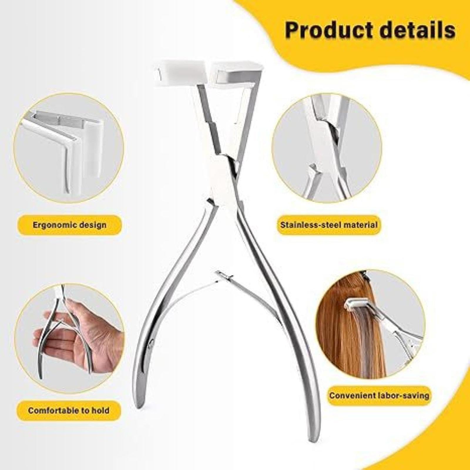 Kit di Strumenti per Extension per Capelli. Pinze Sigillanti Comode per Extension.